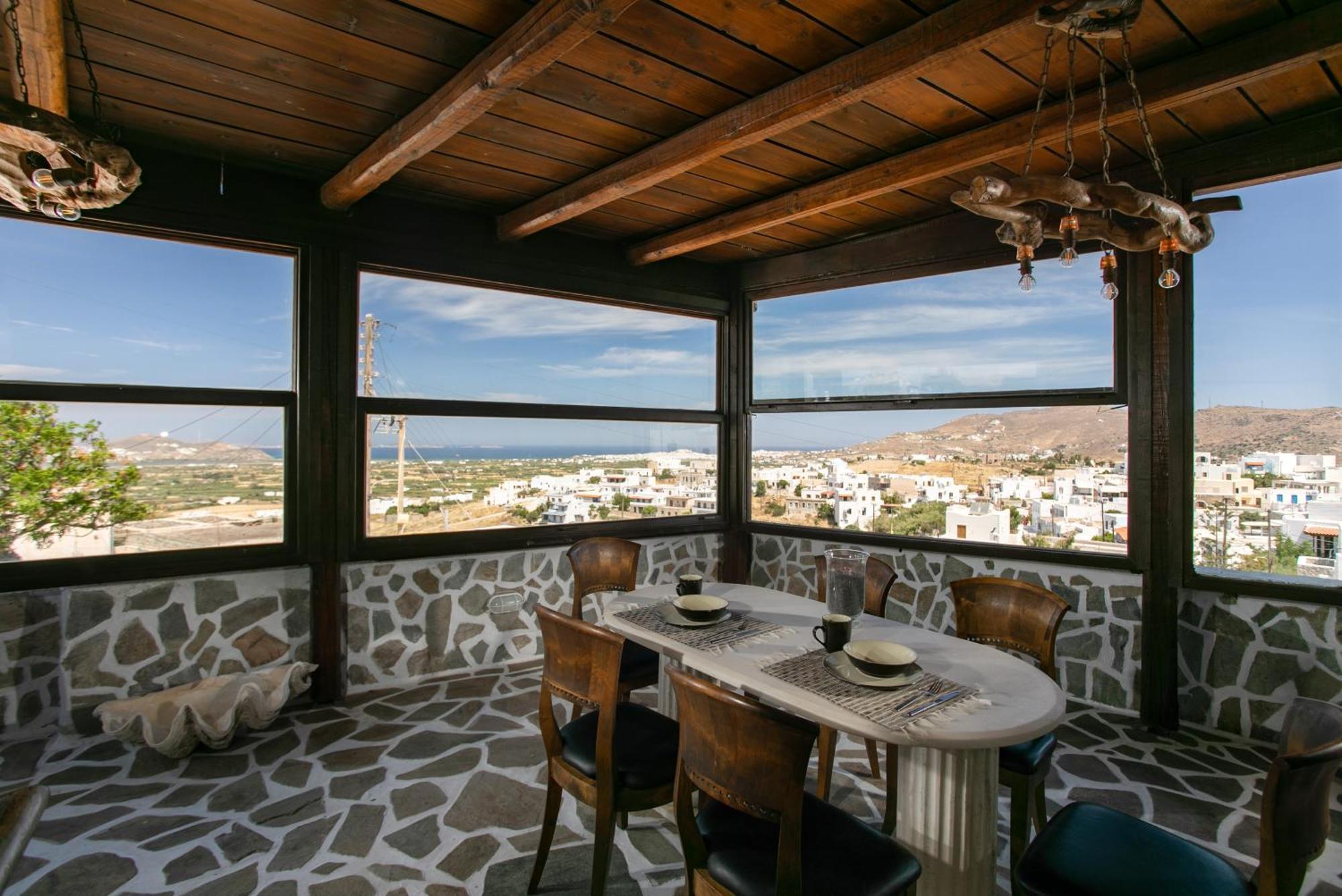 Themed House "Castle Halaros" View 17Th Century Villa Glinado Naxos Exterior photo